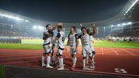 Skuad Persija Jakarta saat mengalahkan Persis Solo di pekan kedua BRI Super League 2025/2026. (Persija Jakarta)