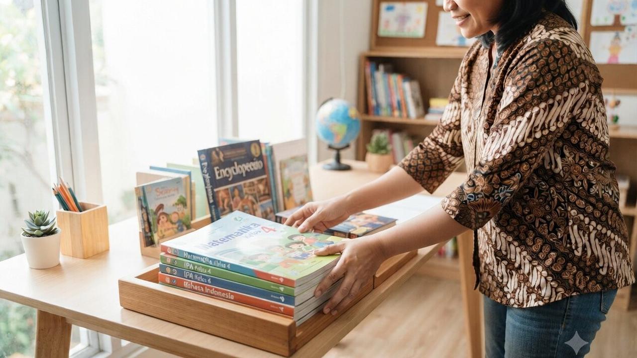 Cara Menata Buku di Meja Belajar Anak agar Menarik dan Rapi