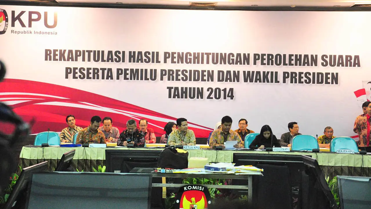 Begini Suasana Penghitungan Suara Pilpres di KPU