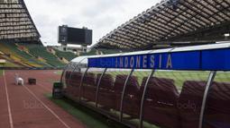 Suasana Stadion Shah Alam yang akan menjadi tempat pertandingan Grup B cabang sepak bola SEA Games 2017 Malaysia antara Indonesia melawan Thailand pada Selasa (15/8/2017). (Bola.com/Vitalis Yogi Trisna)