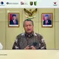 Gubernur Bank Indonesia Perry Warjiyo dalam Puncak Acara Gerakan Nasional Bangga Buatan Indonesia LAGAWIFEST 2022, di Lampung, Kamis (23/6/2022).