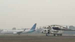 Kabut Asap Tebal Terjang Jambi, Pendaratan Dua Pesawat Dialihkan