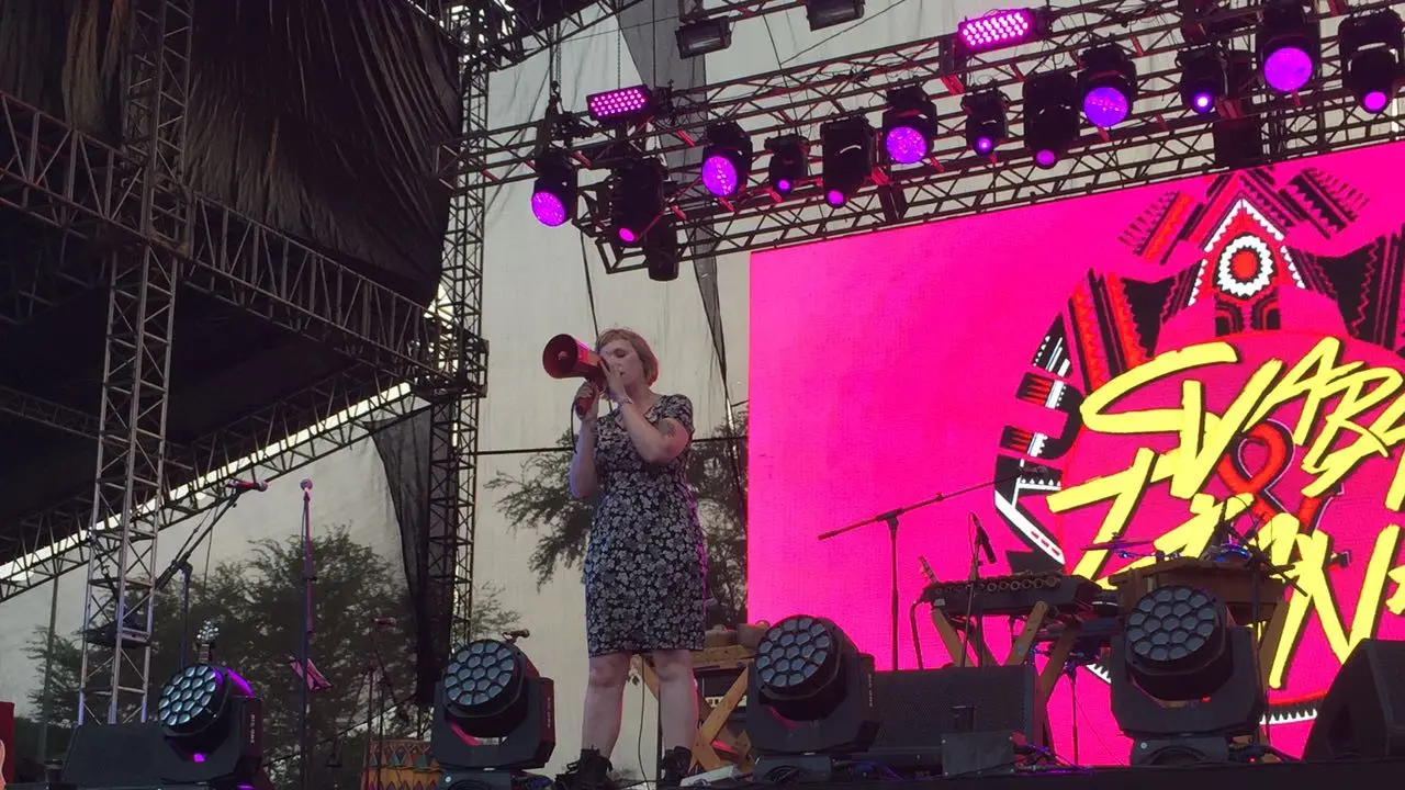 Penampilan Laura Kidd pada We The Fest 2017 (Liputan6.com/Teddy Tri Setio Berty)