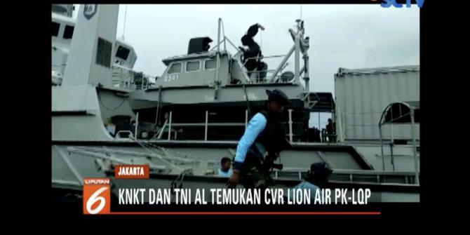 KNKT dan TNI AL Temukan CVR Lion Air JT 610