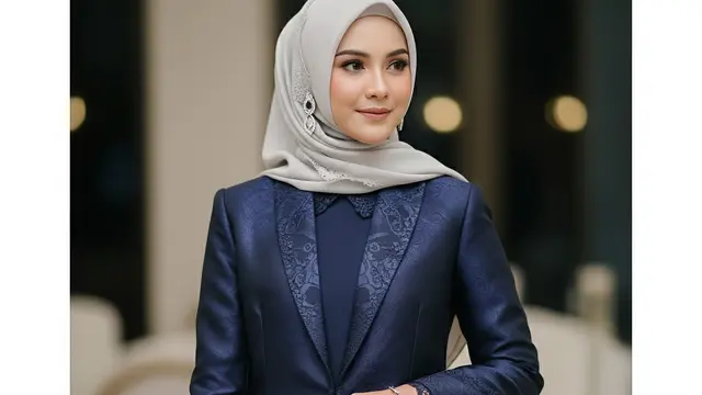 Warna Gamis Blazer Brokat yang Cocok untuk Tema Acara 2025 (Image by Gemini AI)
