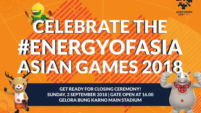 Penutupan Asian Games 2018