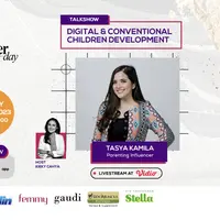 Di hari ketiga Fimela Day, kamu tak boleh terlewatkan sesi talkshow bersama Tasya Kamila dengan tema “Digital & Conventional Children Development”
