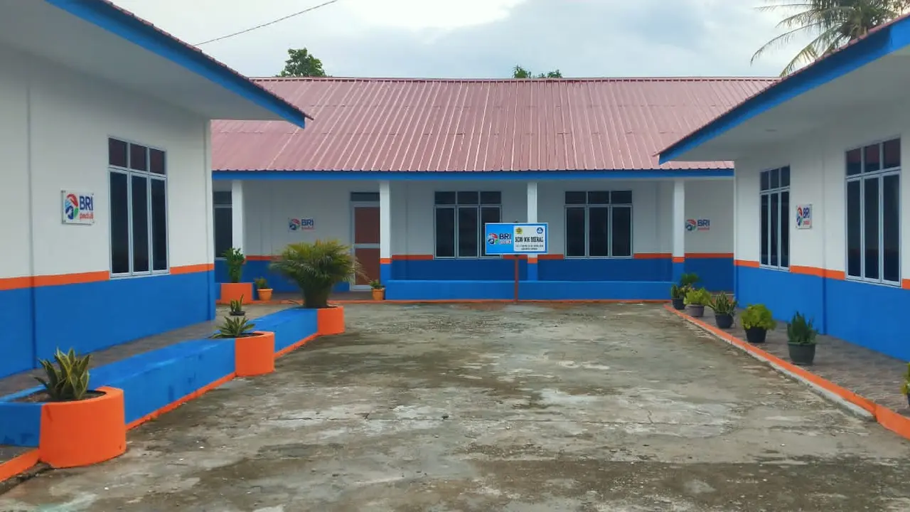 Penampakan SDN 006 Meral di Tanjung Balai Karimun Provinsi Kepulauan Riau usai direnovasi BRI. Foto: BRI