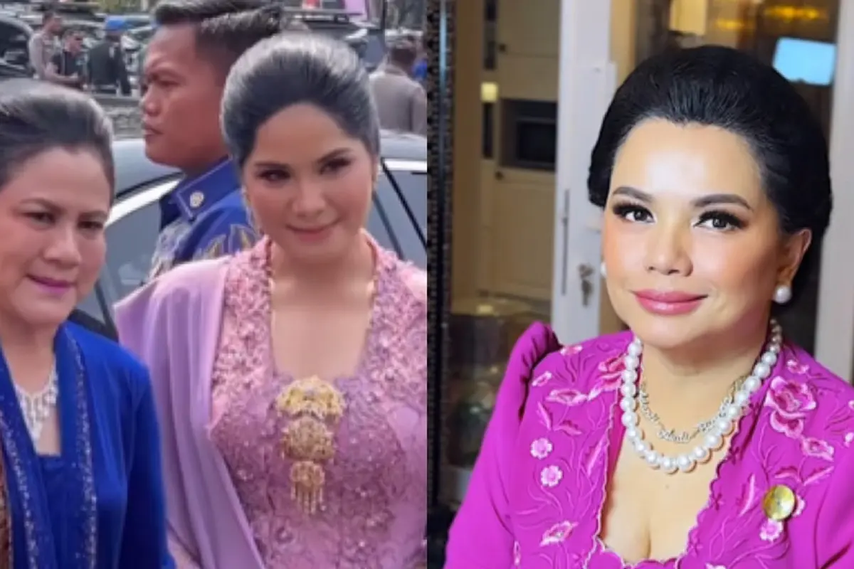Ibu Pejabat Iriana, Annisa Pohan, Yanti Airlangga saat Hadir di Acara Hari Kebaya Nasional 2024