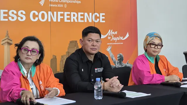 Jumpa pers soal atlet Israel di Kejuaraan Dunia Senam Artistik 2025