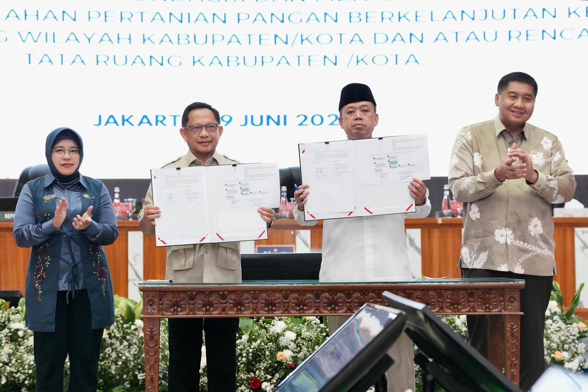 SEB Mendagri dan Menteri ATR/Kepala BPN Jadi Pedoman Pelindungan Lahan Pertanian Pangan Berkelanjutan