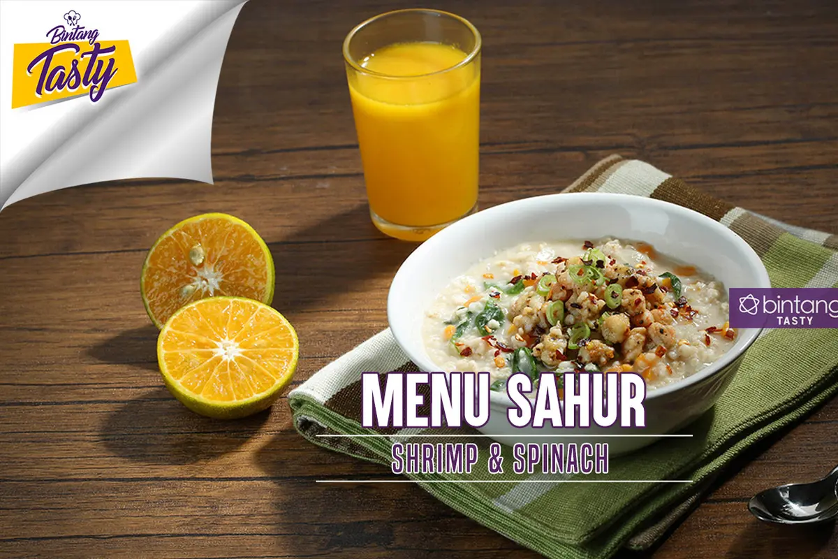 [Bintang] Menu Sahur: Shrimp & Vegetable Oat Porridge
