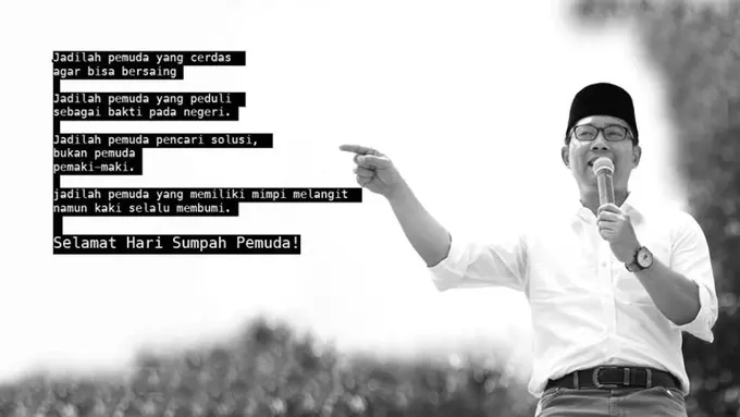 Di Hari Sumpah Pemuda Ridwan Kamil Kasih Wejangan untuk Netizen
