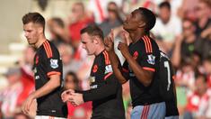 Anthony Martial mencetak dua gol bagi Manchester United saat timnya berhadapan dengan  Southampton pada hari Minggu (20/9/2015).