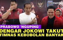 VIDEO: Prabowo 'Nguping' saat Jokowi Ngaku Takut Indonesia Kebobolan Banyak