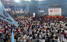 Relawan Buruh Deklarasi Dukungan, Pramono Yakin Menang Satu Putaran