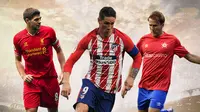 Ilustrasi - Steven Gerrard, Fernando Torres, Gaizka Mendieta (Bola.com/Adreanus Titus)