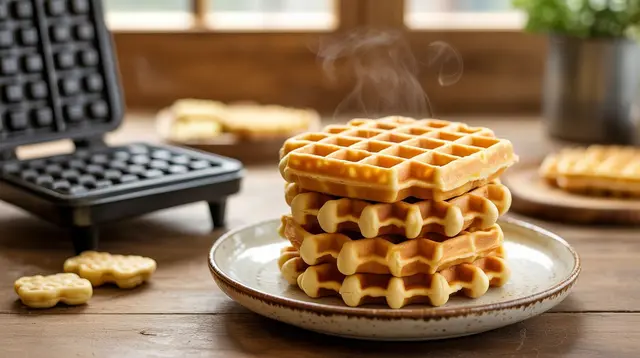 Resep Waffle Tempe Kriuk yang Renyah Tanpa Digoreng