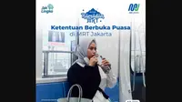 MRT Jakarta Izinkan Penumpangnya Berbuka dengan Air Mineral dan Kurma