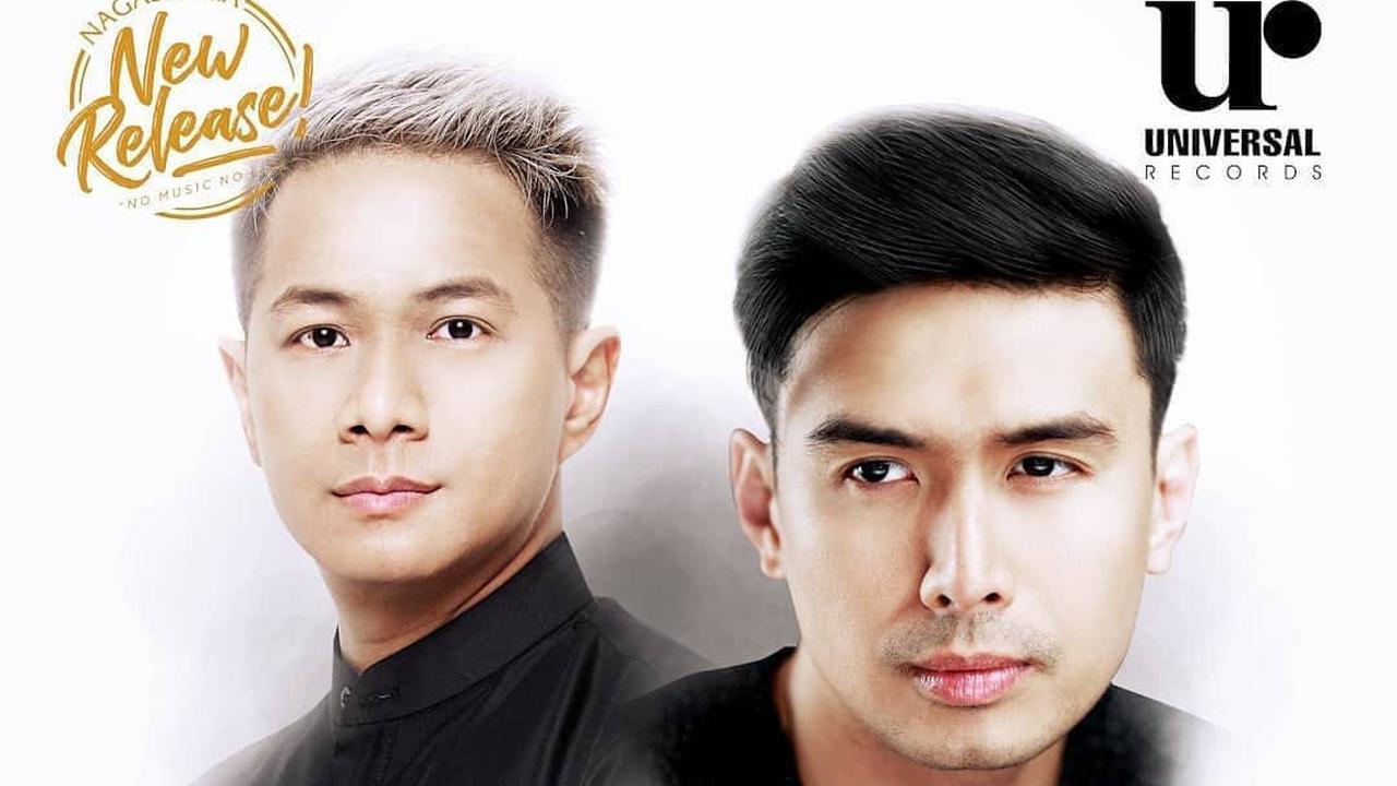Delon dan Christian Bautista berduet membawakan lagu We Are Here.