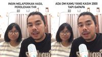 Viral Seorang Ayah Melaporkan Jumlah THR Lebaran Idul Fitri Milik Sang Anak. Minta Maaf Ada Om yang Kasih Rp2 Ribu. (Sumber: Instagram/ejjasaputraaa)