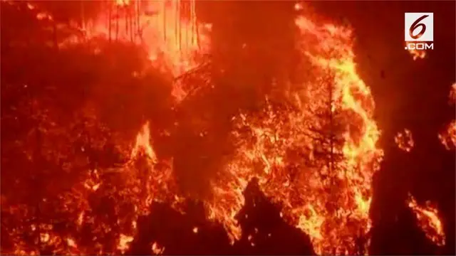 Kebakaran hutan yang melanda sebagian wilayah Oregon menyebabkan kabut asap mengepung negara bagian tersebut.