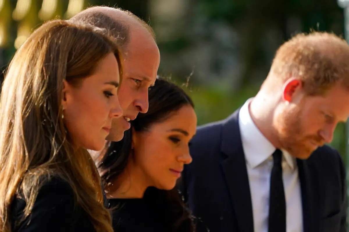 Penampilan Perdana Pangeran William - Kate Middleton dan Pangeran Harry - Meghan Markle Jelang Pemakaman Ratu Elizabeth II