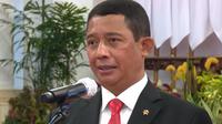 Mayjen Suharyanto hari ini, Rabu, 17 November 2021 dilantik Presiden Joko Widodo (Jokowi) menjadi Kepala Badan Nasional Penanggulangan Bencana (BNPB). (Foto: Tangkapan layar YouTube Sekretariat Presiden)