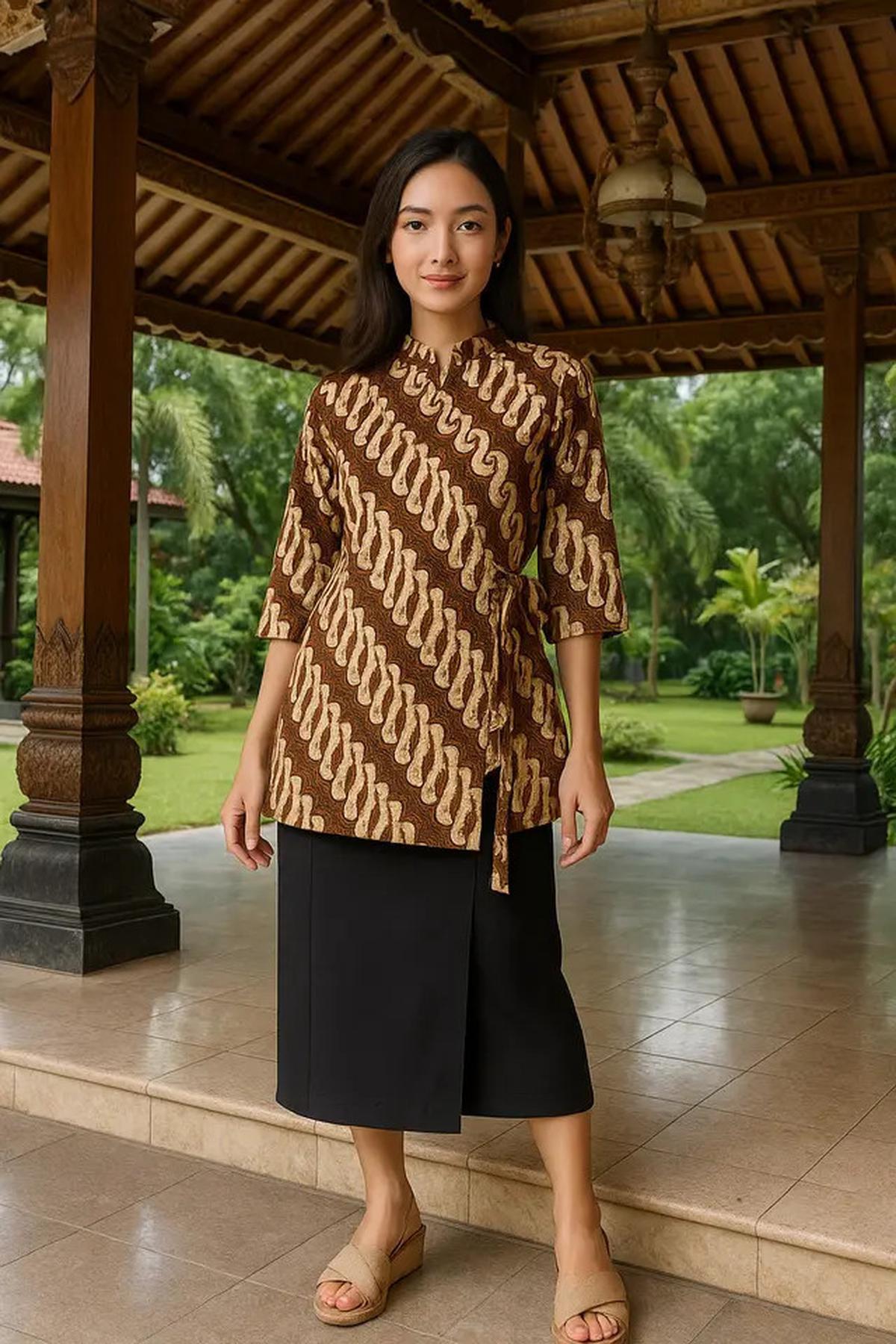 7 Model Tunik Batik Tali Samping Terbaru untuk Tampil Anggun