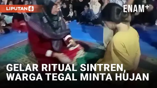VIDEO: Warga Tegal Gelar Ritual Sintren Minta Hujan Turun
