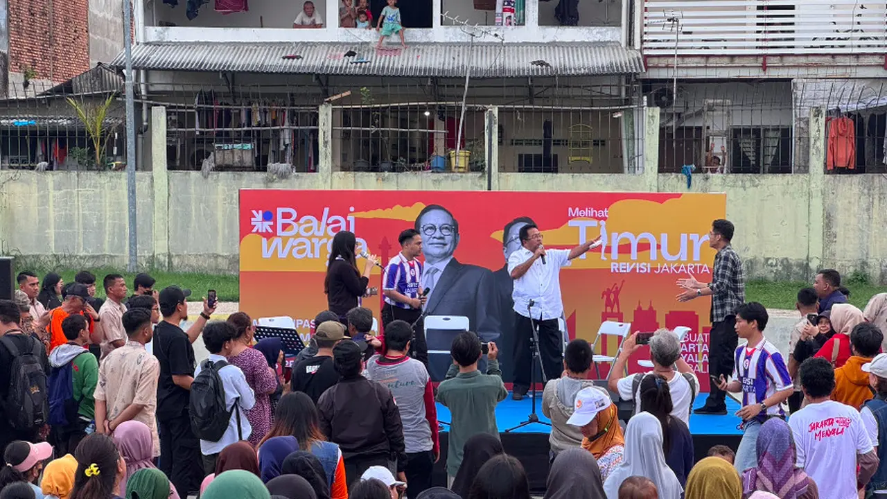 Revisi Jakarta menggelar kegiatan "Balai Warga" di Skate Park GOR Pondok Bambu, Jakarta Timur. Hadirkan Cawagub Rano Karno alias Bang Doel. (Istimewa)