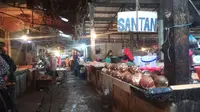 Kondisi Pasar Tradisional Lemabang Palembang yang terlihat kumuh dan kurang terurus (Liputan6.com / Nefri Inge)