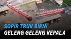 Aksi sopir truk pembawa mobil baru bikin geleng geleng kepala.