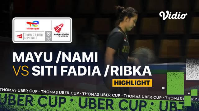 Berita Video, Highlights Piala Uber 2020, Indonesia Tertinggal 2-0 usai Siti/Ribka Kalah dari Wakil Jepang
