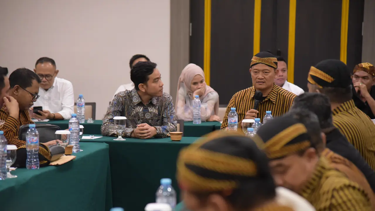 Gibran saat menemui ormas Pujakesuma di Jakarta. (Istimewa)