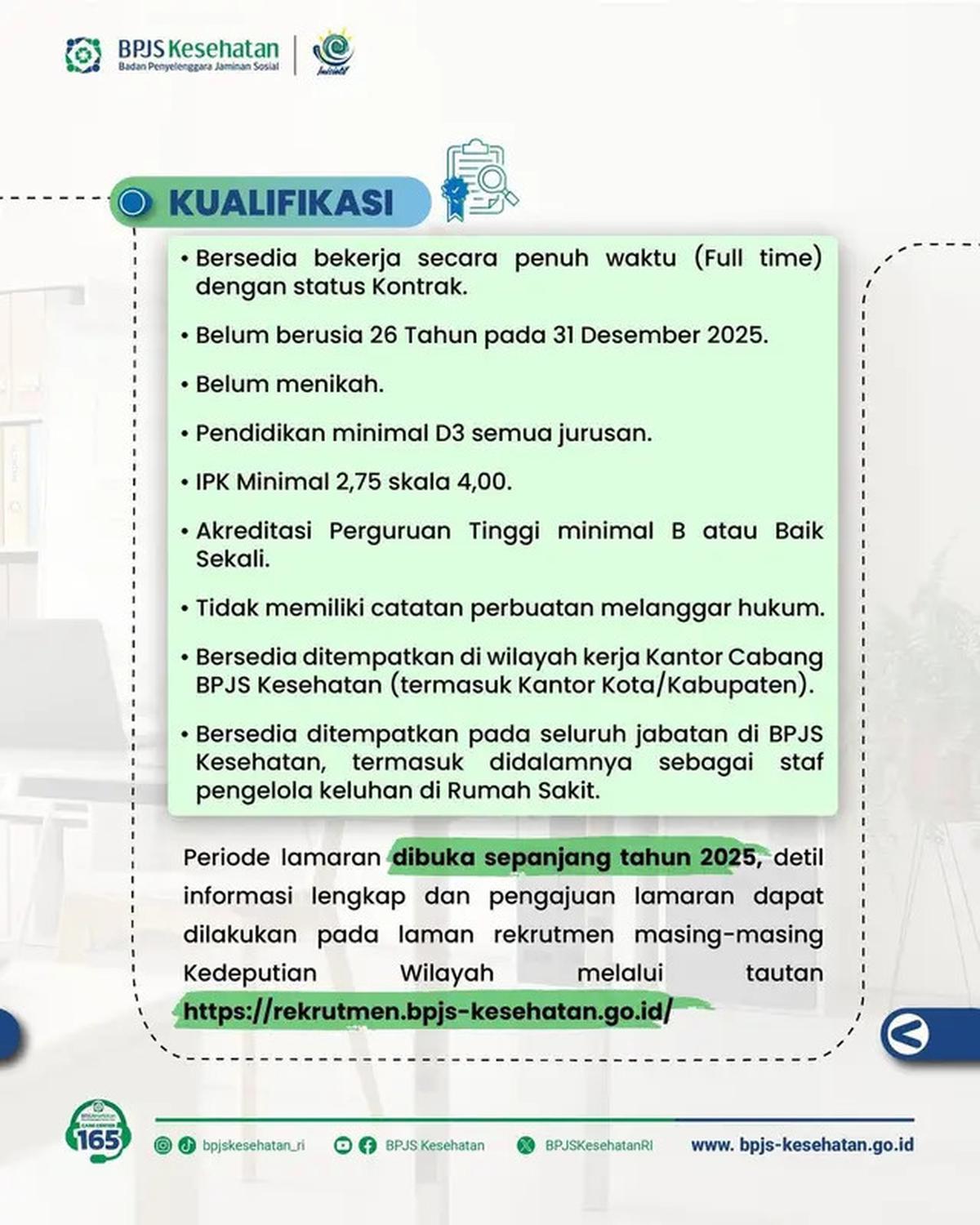 BPJS Buka Lowongan Kerja 2025, Ini Posisi Penempatan dan Persyaratannya