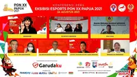 Konferensi Pers Eksibisi eSports PON XX Papua 2021 secara daring oleh PB ESI (Pengurus Besar Esports Indonesia) pada hari Selasa (24/8).