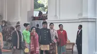 Ketua Umum PDI Perjuangan (PDIP) Megawati Soekarnoputri datang ke HUT ke-78 Kemerdekaan RI dengan menggenakan kebaya merah. (Lizsa Egeham)
