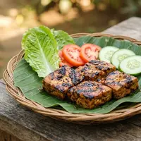 Resep Tahu Bakar Bumbu Ketumbar Buat yang Bosan Tahu Goreng, Gurih dan Praktis. (Gambar: AI Generated)