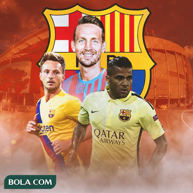 Barcelona - Ivan Rakitic, Luuk de Jong, Dani Alves