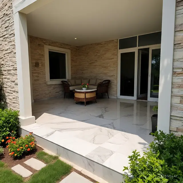 Teras yang Cocok untuk Rumah Kecil (Image by Meta AI)