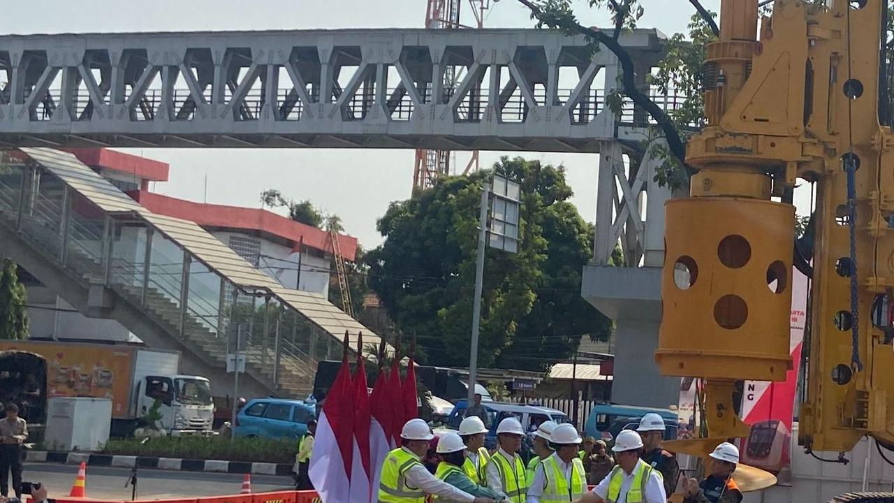 Groundbreaking LRT Jakarta Fase 1B Velodrome-Manggarai, Menhub Budi Yakin Bisa Turunkan Macet