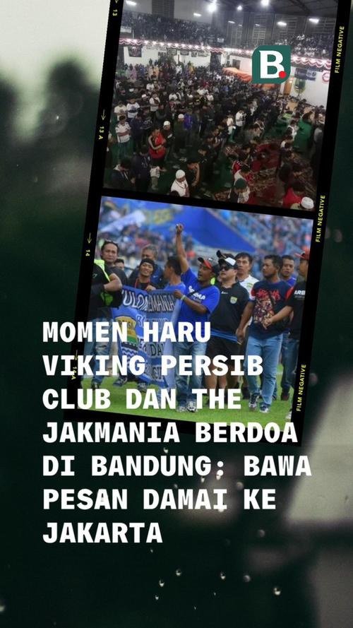 VIDEO: Momen Haru Viking dan The Jakmania Berdoa di Bandung
