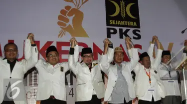 Partai Keadilan Sejahtera (PKS) menggelar Musyawarah Kerja nasional (Mukernas) ke-4 pada 3-4 November di Depok, Jawa Barat (3/11). Mukernas dipimpin Presiden PKS Sohibul Iman dan beragendakan pembahasan 70 program pelayanan. (Liputan6.com/Yoppy Renato)
