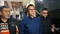 Eko Patrio datangi Polda Metro Jaya, Jumat (12/9/2025), untuk ajukan penangguhan penahanan terhadap Rian yang menyelamatkan hewan kesayangannya.