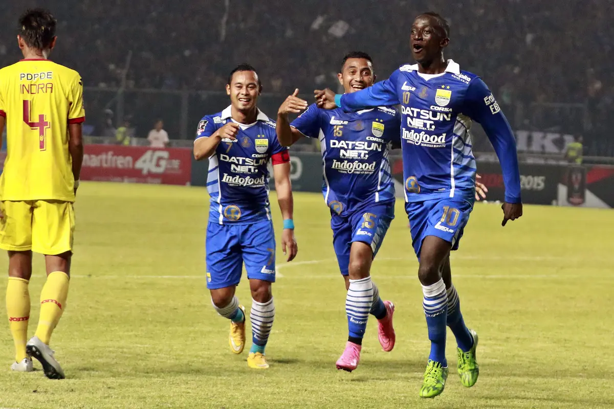 Makan Konate rayakan gol Persib Bandung (Liputan6)