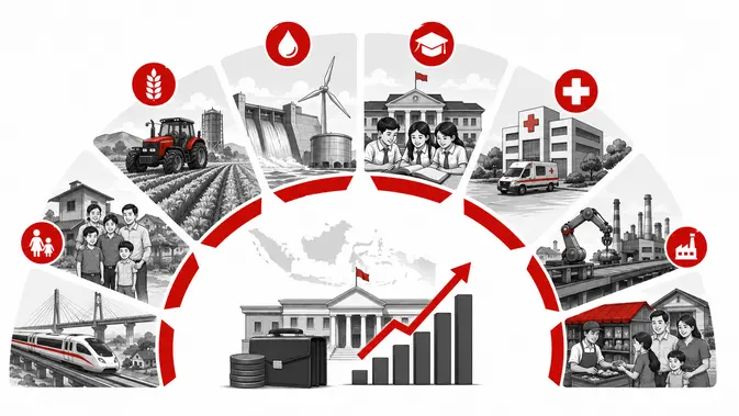 Infografis 8 Prioritas RAPBN 2027