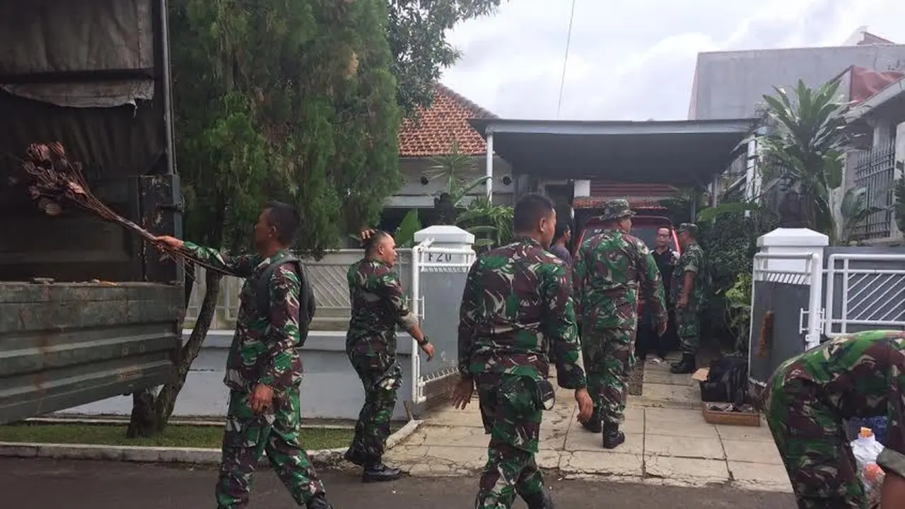 Pengosongan Rumah Dinas TNI AD Cijantung
