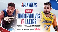 Nonton Timberwolves vs LA Lakers Game 5 Live di Vidio