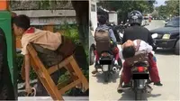 8 Potret Kocak Bocah Tidur di Tempat Umum Ini Nyeleneh Banget